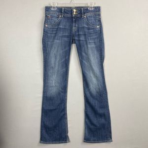 Hudson Womens Denim Jeans Low Rise Boot Cut Blue Wash Size 27